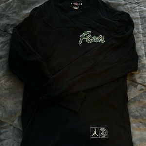 Paris saint german and Jordan’s long sleeve shirt.